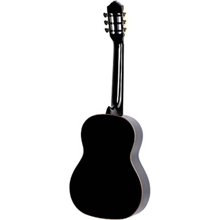 Ortega Guitars schwarze Konzertgitarre 4/4-Größe - Linkshänder - Family Series - inklusive Gigbag - Mahagoni / Fichtendecke (R221BK-L) – Bild 2