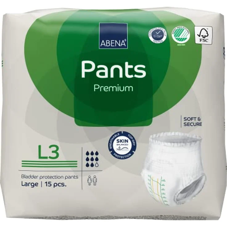 Abena Windeln L3, 6 Packungen – 90 Windeln – Bild 2
