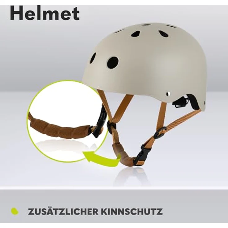 Lionelo Helmet Kinderfahrradhelm, verstellbar 50-56 cm, Kinnschutz, Intertek zertifiziert, Größe S, für Mädchen und Jungen - Preisvergleich – Bild 5