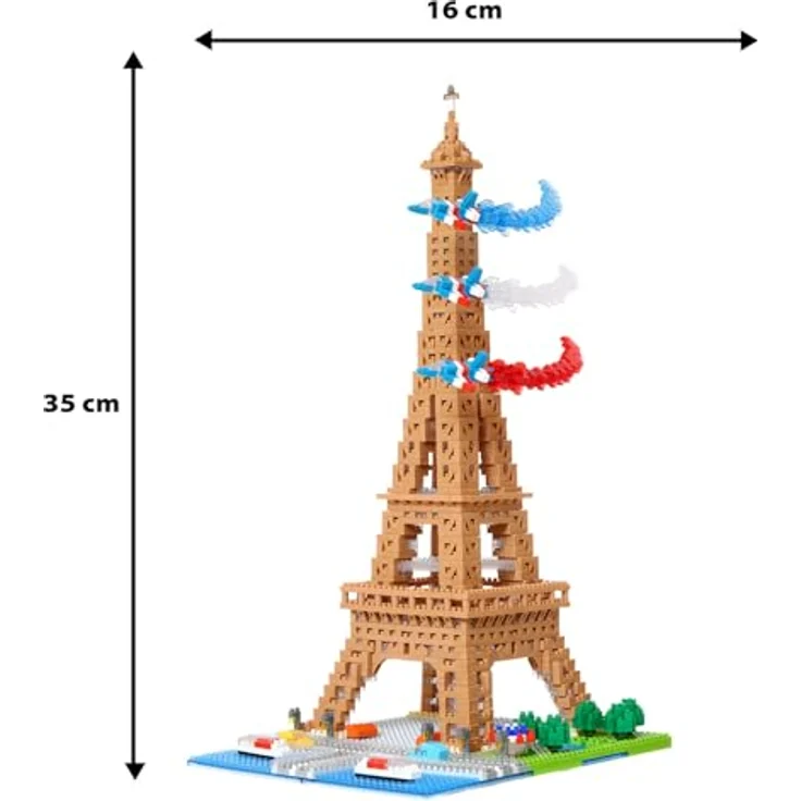 Nanoblock Advanced Paris, Banks of the Seine, Mikro-Bausteine Set mit über 2500 Teilen, für ab 12 Jahren – Bild 8