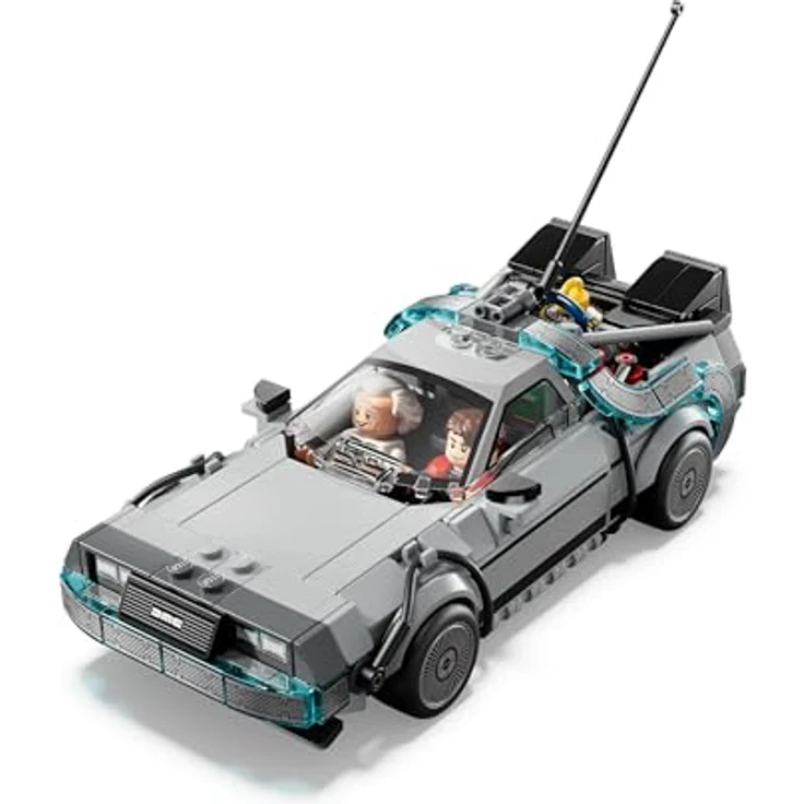 LEGO Speed Champions 77256, Zeitmaschine DeLorean aus Zurück in die Zukunft mit 2 Minifiguren Marty McFly und Doc Brown, Bau- und Spielset für Kinder ab 9 Jahren – Bild 3