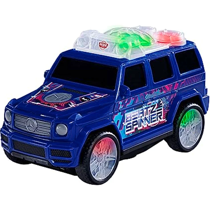 Dickie Toys - Mercedes-Benz G-Klasse Beat Spinner (23 cm) - tanzendes Streets N BEATZ Spielzeugauto, motorisiert, EDM-Sound & Farbwechsel, batteriebetrieben, Auto für Kinder ab 3 Jahre – Bild 1