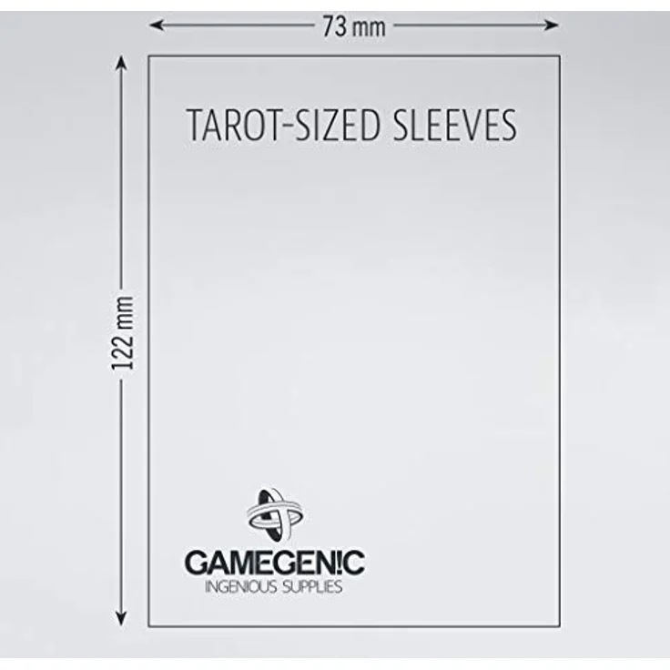 PRIME Tarot-Sized Sleeves 73 x 122 mm Clear – Bild 4