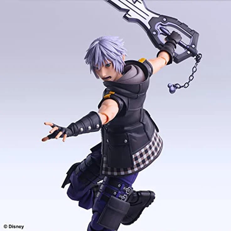 SquareEnix Kingdom Hearts III Play Arts Kai Actionfigur Riku Ver. 2 Deluxe, 24 cm, inkl. 2 Gesichtsteile und Schlüsselschwert Weg zur Dämmerung – Bild 5