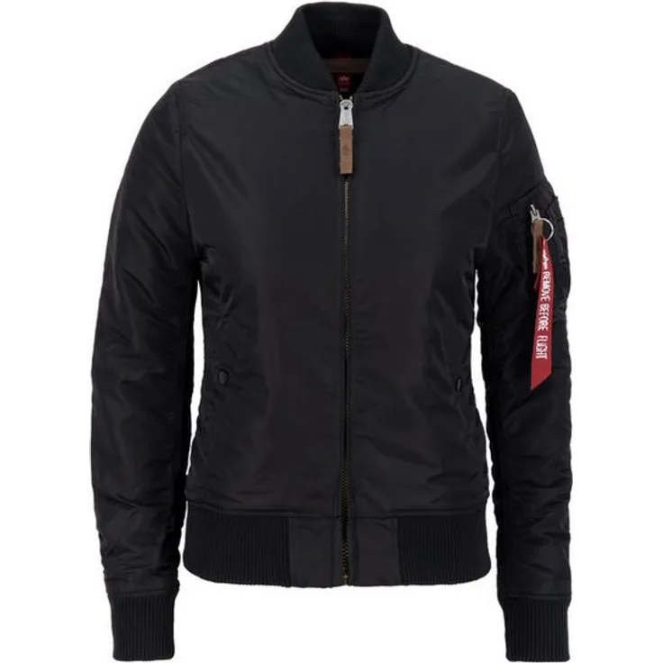 Alpha Industries Bomberjacke Alpha Industries Women - Bomber Jackets MA-1 VF 59 Wmn, Slim Fit, Flight-Nylon, RBF-Tag, schwarz