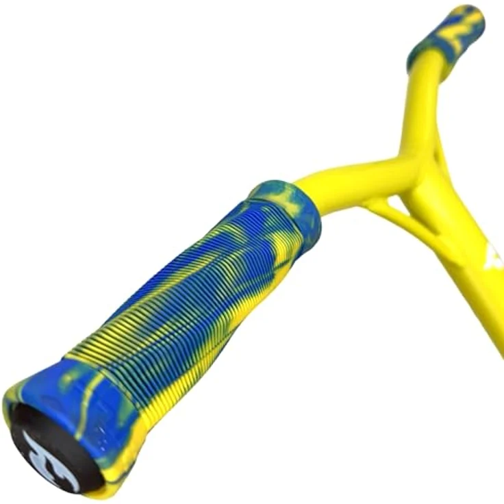 Chilli Pro Scooter Jumpstart S, Stunt-Scooter 71 cm, transparent Blau / Gelb, leicht und stabil für Einsteiger – Bild 5