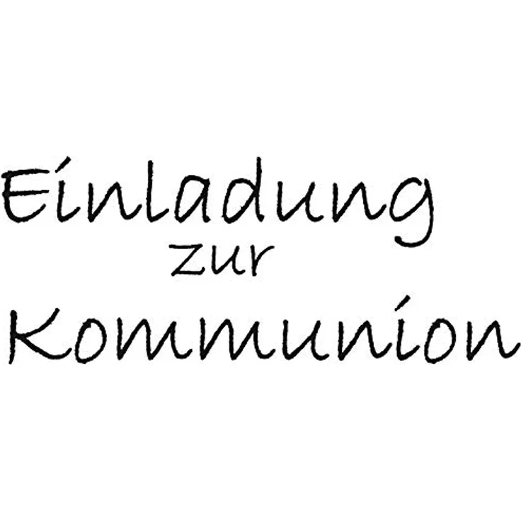Knorr Prandell 211800140 Knorr prandell 211800140 Stempel aus Holz (Kommunion & Konfirmation) Motivgröße 6,3 x 2,5 cm , Motiv: Einladung zur Kommunion – Bild 3