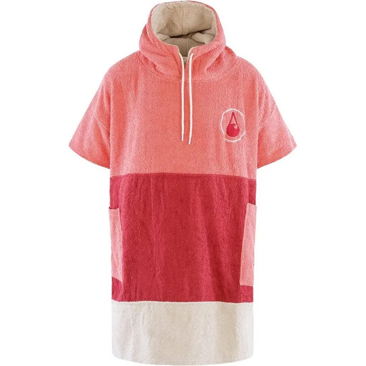 Wave Hawaii Badeponcho Seta, 100% Baumwolle, warme Kapuze, Größe S, blau