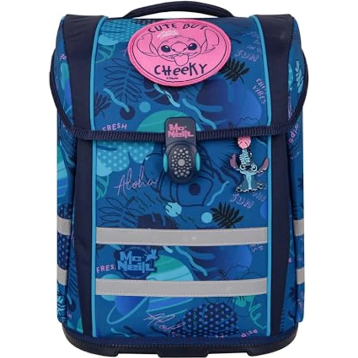 McNeill Schulranzenset PERFECTO, 5-teilig, Kollektion 2024, STITCH - robuster Rucksack für Schule mit praktischem Stauraum – Bild 2