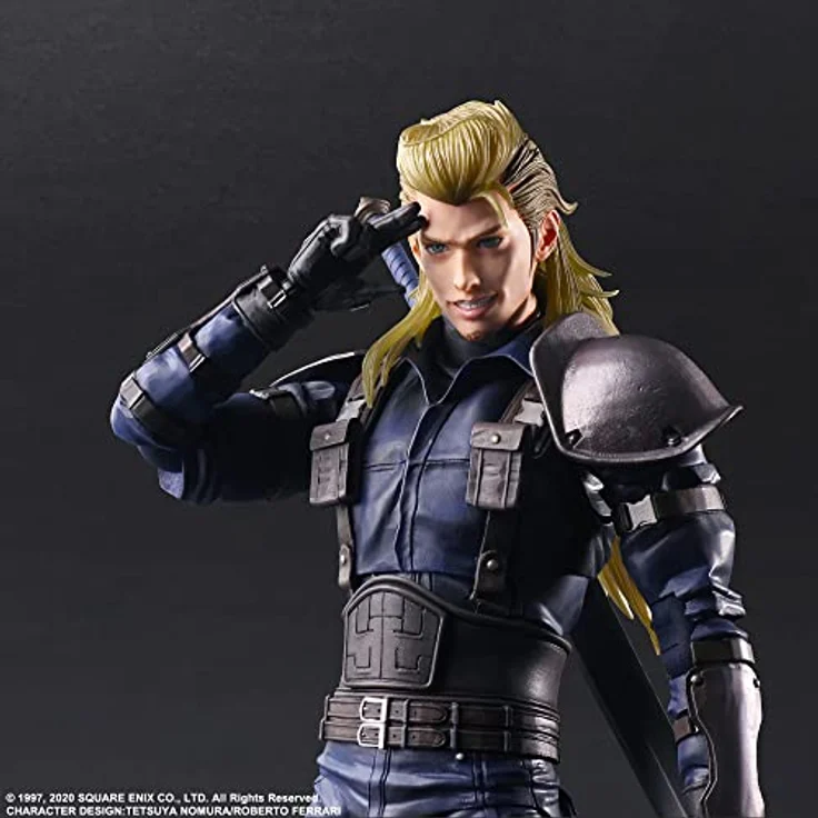 Square Enix FINAL FANTASY VII Remake - Roche - Play Arts Kai Figur, 27cm, detailreich mit austauschbarem Gesicht und Ständer – Bild 5