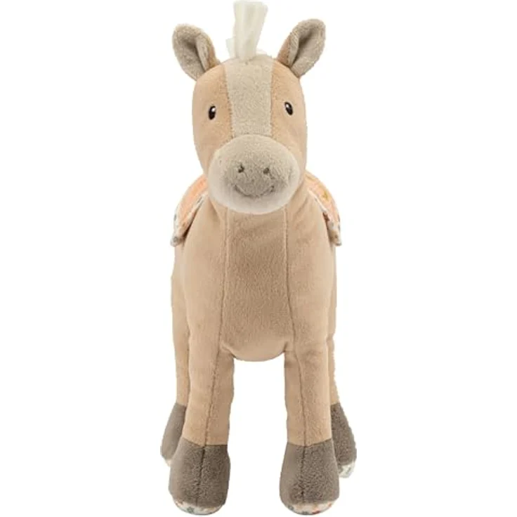 Sterntaler Spiel Kuscheltier Pferd Sunny, Rasselspielzeug aus weichem Stoff, lichtbeige, ideal ab Geburt – Bild 2