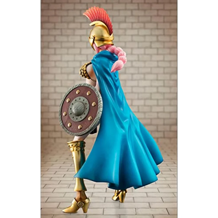 MegaHouse One Piece Sailing Again Gladiator Rebecca (Limited) Sammelstatue - ca. 220 mm hoch, mit zwei verschiedenen Ausdrücken, abnehmbarem Umhang und Schwert – Bild 5