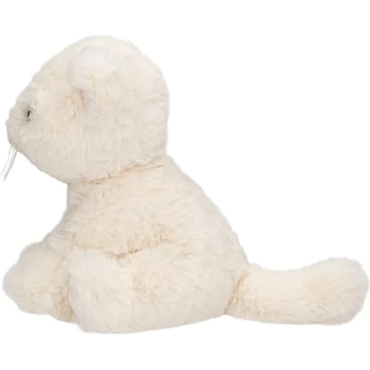 Depesche TOPModel Plüsch Katze, 16 cm, kuschelweiches weißes Fell, blaue Augen, rosa Nase – Bild 2