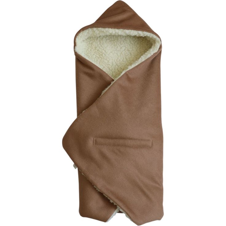 Kaiser Loden-Einschlagdecke Zottel, für Babyschale und Babywannen, 73 x 36 cm, Farbe Burro, aus 100% Wolle, temperaturausgleichend und atmungsaktiv