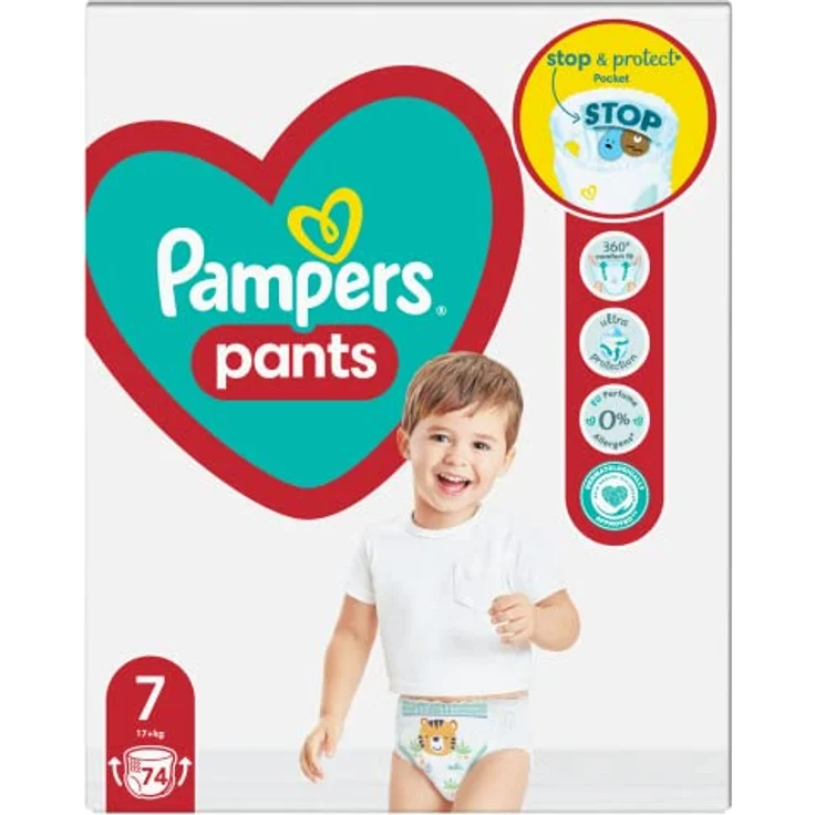 Pampers Pants Dreng/Pige 7 74 stk – Bild 6