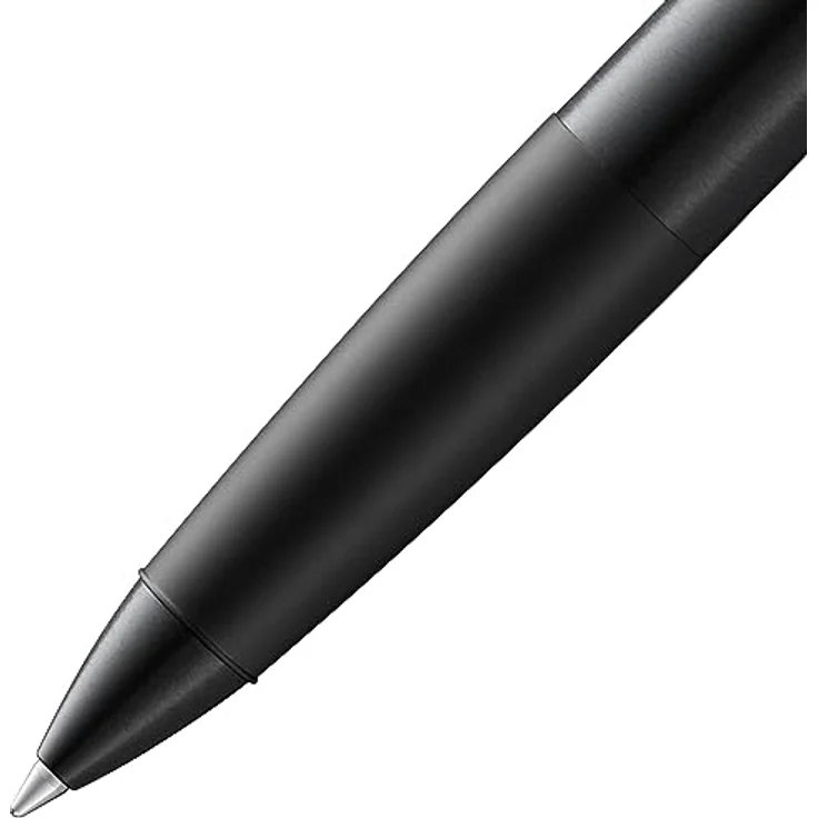 Lamy aion Tintenroller, 0,6 mm, schwarz, Gehäuse aus eloxiertem Aluminium, federnd gelagerter Edelstahlclip – Bild 3