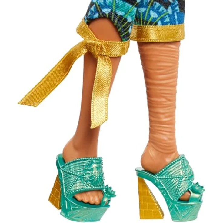 Mattel® Anziehpuppe Monster High, Monsterfest Cleo de Nile mit Festival-Outfit, schaurig-schöne Geschenkidee für Kinder ab 4 Jahren – Bild 5