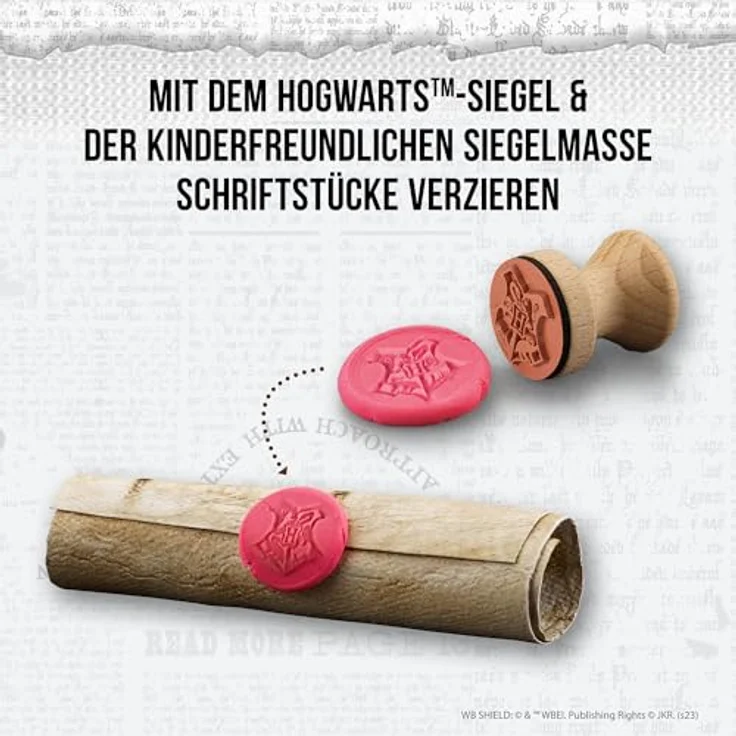 Kosmos 604639 Harry Potter AllesKönnerKiste Brief und Siegel, Papierschöpfrahmen, mit Original Hogwarts™-Wappen für Siegel, Harry Potter Bastelset für Kinder und Erwachsene – Bild 5