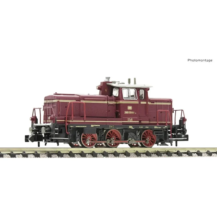 Fleischmann 7370027 N Diesellok BR 260, Modelleisenbahn für leichten und mittleren Rangierdienst, 478 kW Leistung