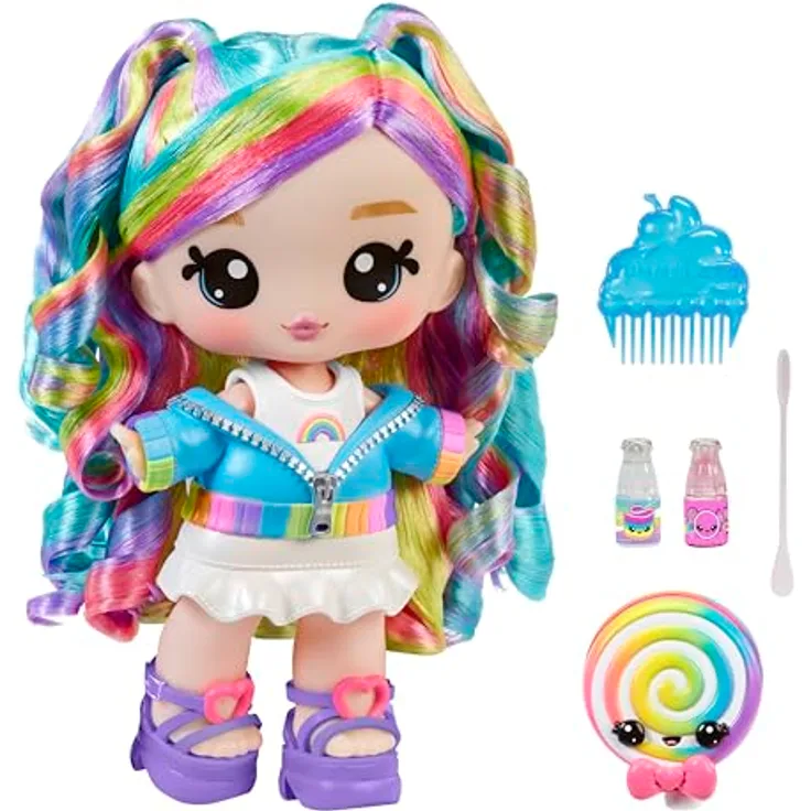 OTTO Anziehpuppe Yummiland Large Doll + Lip Gloss Pet- Rainbow (Skyler Rainbow Belt), duftend