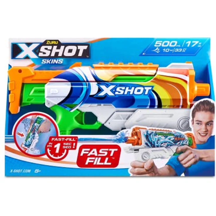 Zuru XSHOT 11854 Wasserpistole, Schnelles Aufladen in 1 Sekunde, Reichweite bis zu 10 Meter – Bild 3
