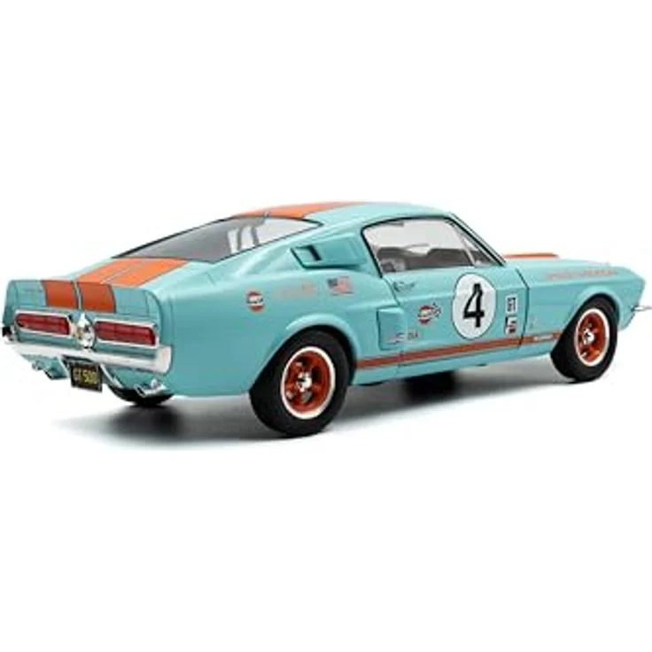 Solido 1:18 Shelby GT500 Gulf Racing Tribute, detailgetreues Spielzeugauto in mehrfarbiger Gulf Racing Gestaltung, 47,3 cm lang – Bild 6