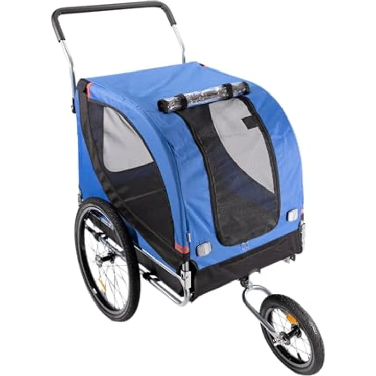 Sena Fahrradhundeanhänger Boxer 3in1 Funktion bis 40kg, blau – Bild 1