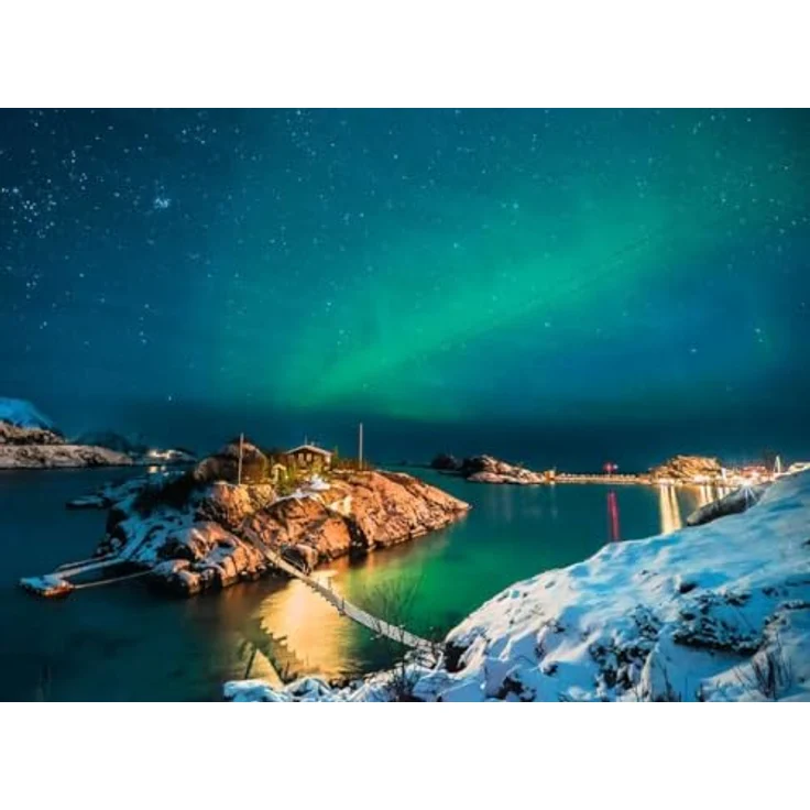 Ravensburger Puzzle 12000845 - Scandinavian Places, Nordlichter in Tromsø, Norwegen - 500 Teile Puzzle für Erwachsene und Kinder ab 12 Jahren, Norwegen-Motiv – Bild 2