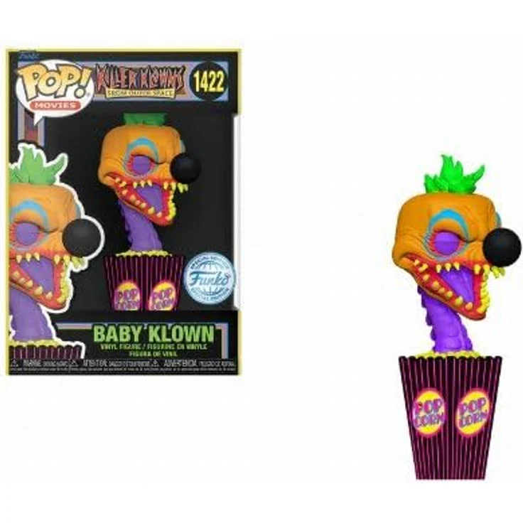 Funko Pop! Killer Klowns 1422 Baby Klown Black Light Special Edition, Sammelfigur aus Vinyl, Disney Motiv, für Geburtstag - Wohnzimmer – Bild 1
