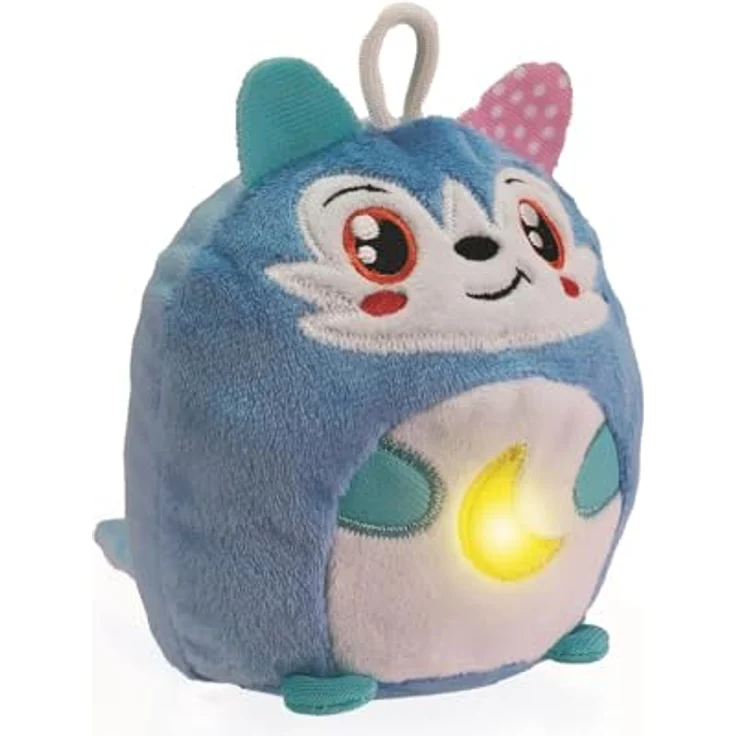 Clementoni Baby for You Twinkle Twinkle Little Wolf, Nachtlicht mit beruhigenden Geräuschen, ab 0 Monaten, Plüschwolf mit warmem Licht und Melodien, support für ruhigen Schlaf, Modell 17554 – Bild 1