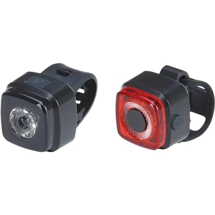 Prophete LED Fahrradbeleuchtung Akku Beleuchtungs-Set mit 30 Lux Scheinwerfer und USB-C Ladefunktion, wasserdicht – Bild 1