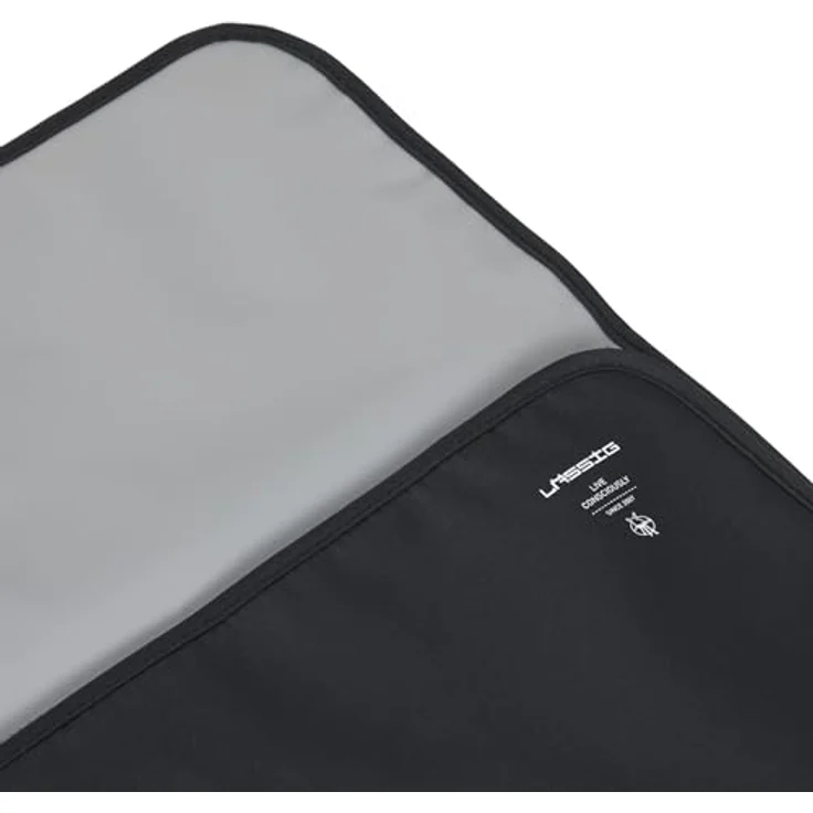 Lässig Casual Wickeltasche mit wasserabweisender Wickelunterlage, Fach für Feuchttücher und praktischem Schnullerhalter, grau – Bild 4