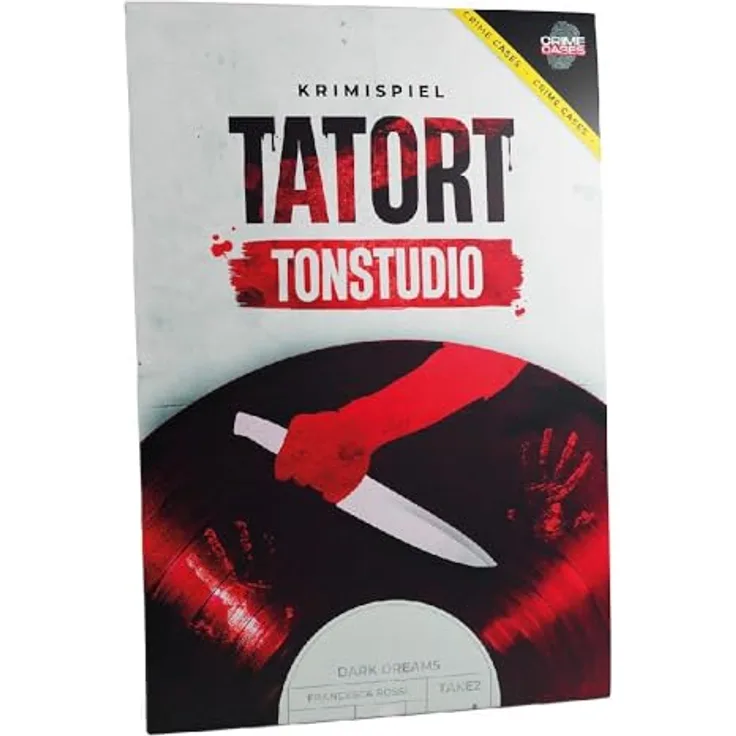 CRIMECASES Tatort Tonstudio, interaktives Krimispiel für 1-6 Personen, Escape Spiel für Zuhause mit realistischen Beweisen und anpassbarer Schwierigkeit
