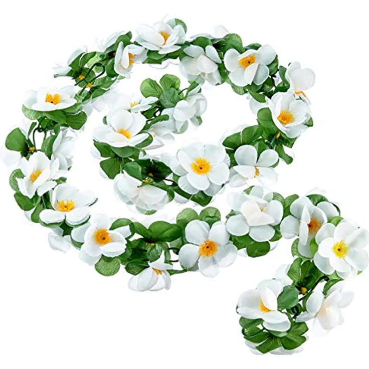 Basil Blumengirlande Flower Garland, weiß, One Size für Kinderfahrrad Zubehör – Bild 1