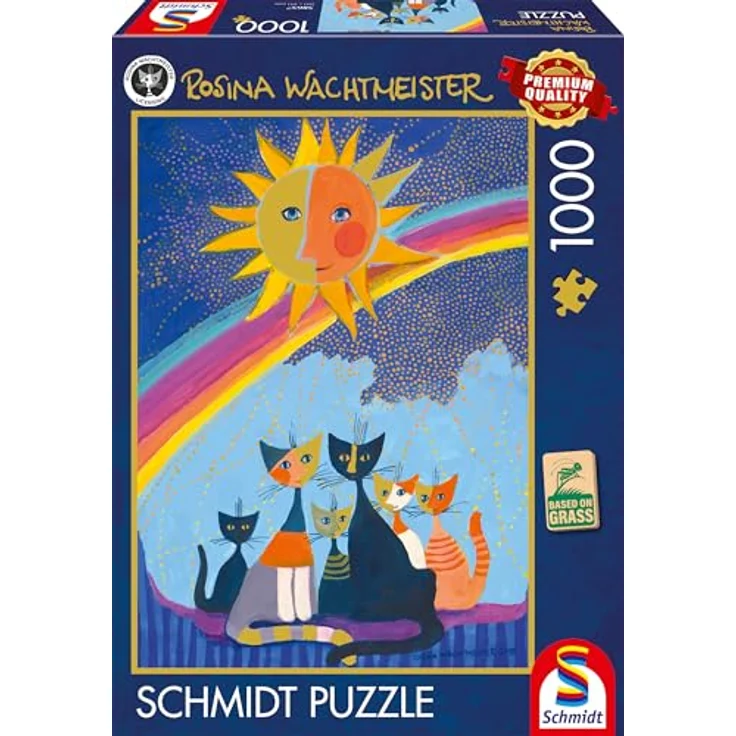 Schmidt Spiele 58657 Im Goldregen, 1000 Teile Puzzle mit einzigartigen Puzzlestücken und spezieller Mattlack-Oberfläche, 69,3 x 49,3 cm – Bild 4