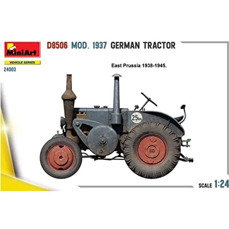 Mini art D8506 Ackerschlepper Modell 1937, Standmodell im Maßstab 1:24 mit detailreichen Gravierungen und Photoätzteilen – Bild 11