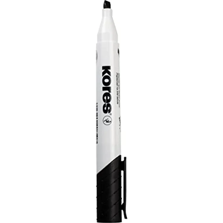 KORES Whiteboard Marker M20803, Set mit 6 Farben (pink, violett, türkis, braun, hellgrün, orange), 3-5mm Keilspitze, schnell trocknende Tinte, rückstandslos entfernbar – Bild 4