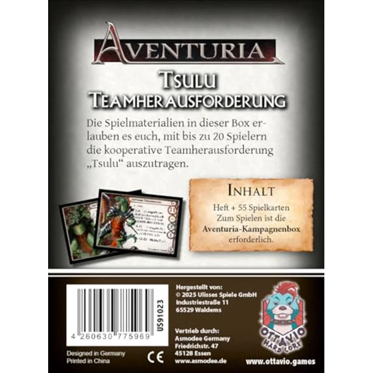 Ottavio Aventuria – Tsulu, Kooperative Teamherausforderung für 3-20 Spieler, Deutsch, 120 Minuten Spielzeit – Bild 4