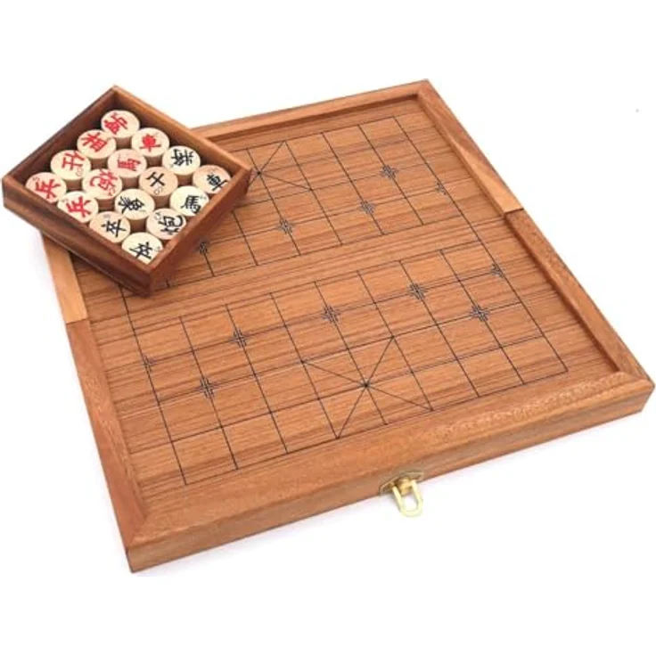 ROMBOL Xiangqi, edles chinesisches Schachspiel mit originalen Holzscheiben, Taktikspiel für zwei Personen – Bild 4