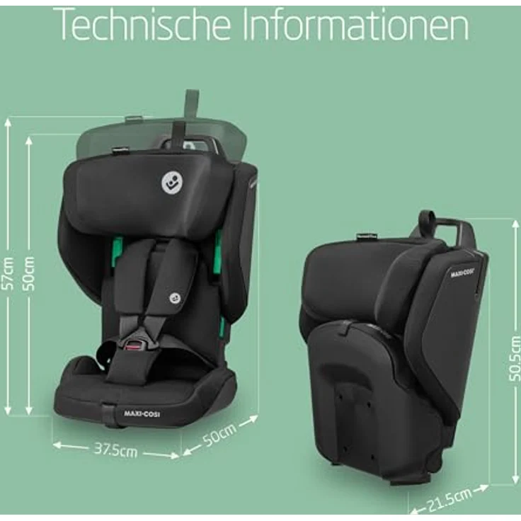 Maxi-Cosi Nomad Plus, i-Size Kindersitz mit verstärktem Seitenaufprallschutz, superkompakt und leicht (unter 4 kg) – Bild 11