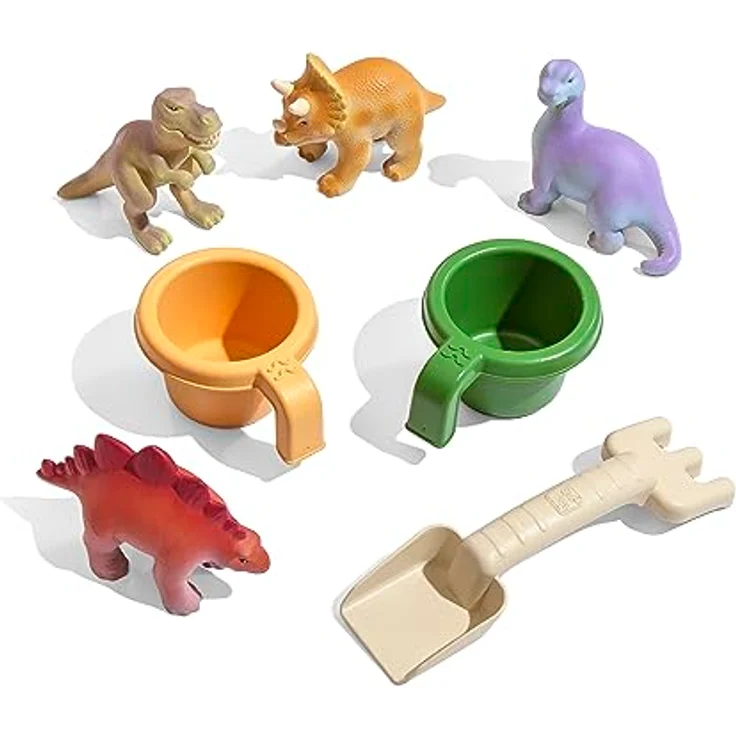 Step2 Dino Dig Sand & Wassertisch mit Dinosaurier & Jungle | Wasserspieltisch für Kinder mit 7-teiligem Zubehör Set | Wasserspielzeug / Sandtisch für den Garten – Bild 4