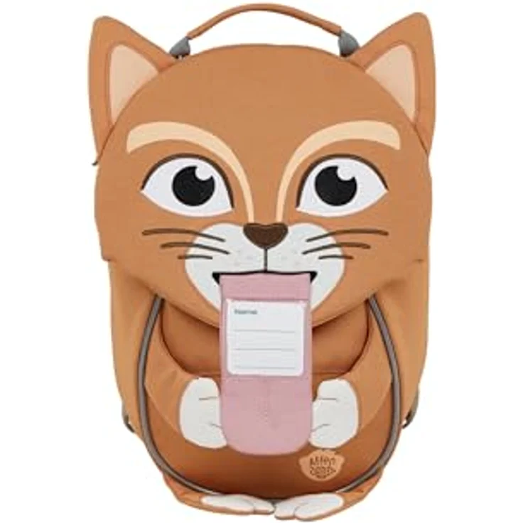 Affenzahn Kleiner Freund Kindergartenrucksack, 26 cm, orange, mit Brustgurt und praktischem Reißverschluss – Bild 5