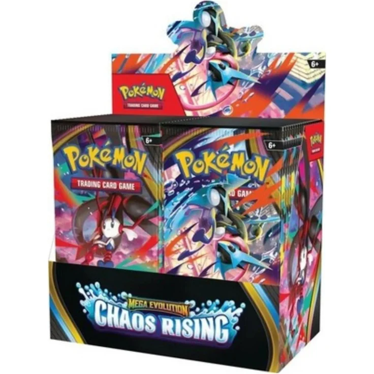 AMIGO Pokémon Chaos Rising Booster Display, englische Ausgabe mit 36 Boosterpacks und Mega Evolution Fokus