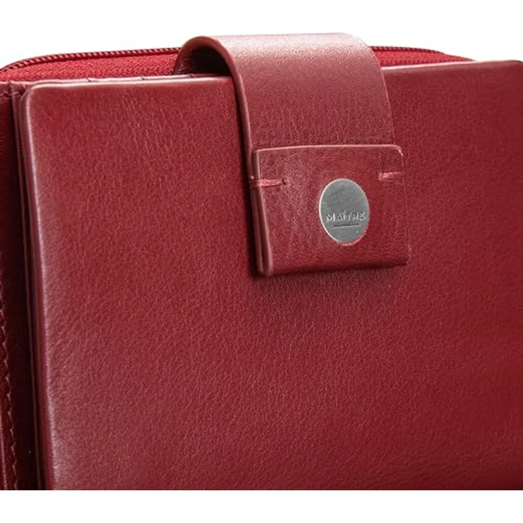 Maître Henau Diethilde Geldbörse, 12.5 cm, RFID Schutz, 100% Leder, rot – Bild 6