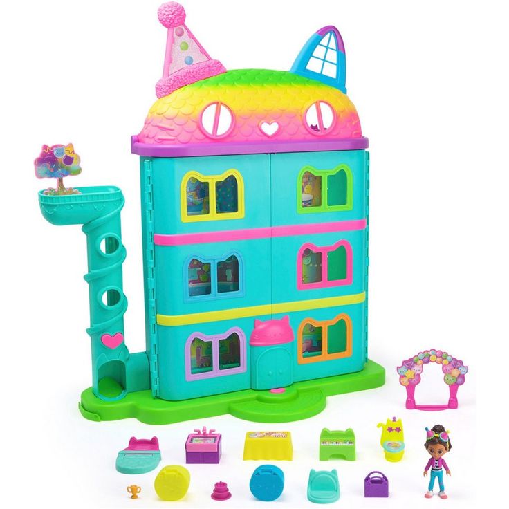 Spin Master Spielwelt Gabby's Dollhouse – Gabby's Purrfect Puppenhaus (Celebration)