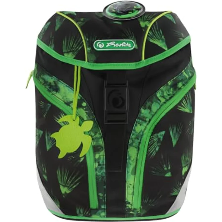 Herlitz Grundschulrucksack SoftLight Plus, Greenline Explorer, befüllt mit 18 Litern Volumen, ergonomisch, aus 68% recyceltem Material, GRS- und OEKO-TEX-zertifiziert, sicherheitsoptimiert mit Reflexmaterialien und FIDLOCK-Verschluss – Bild 2