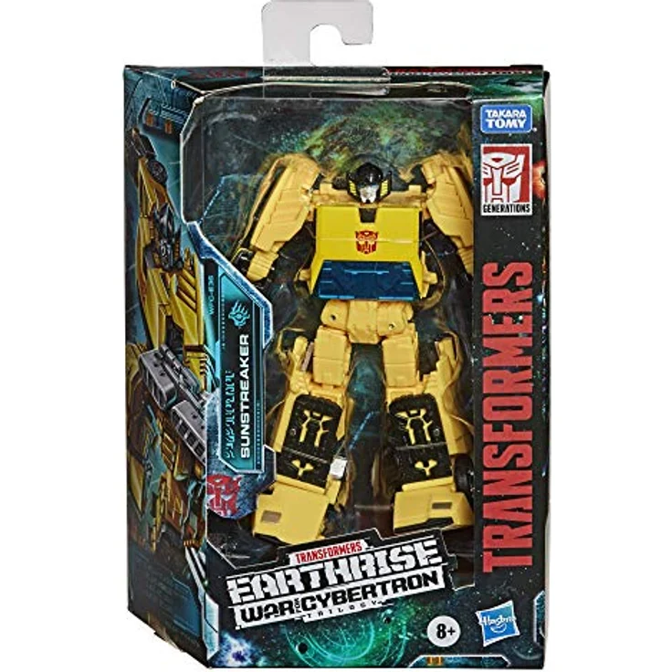 Transformers Generations War for Cybertron: Earthrise Deluxe WFC-E36 Sunstreaker, Action-Figur im G1 Sportwagen-Modus mit Blaster-Accessoire, ab 8 Jahren – Bild 4