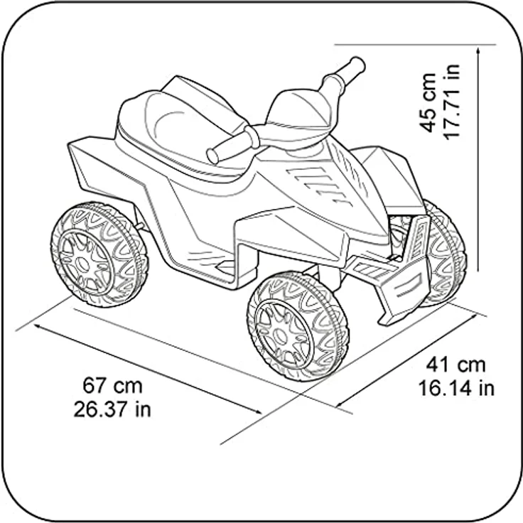 FEBER Quad Racy 6V 1 Jahr(e) 4 Rad/Räder Kunststoff Mehrfarbig – Bild 8