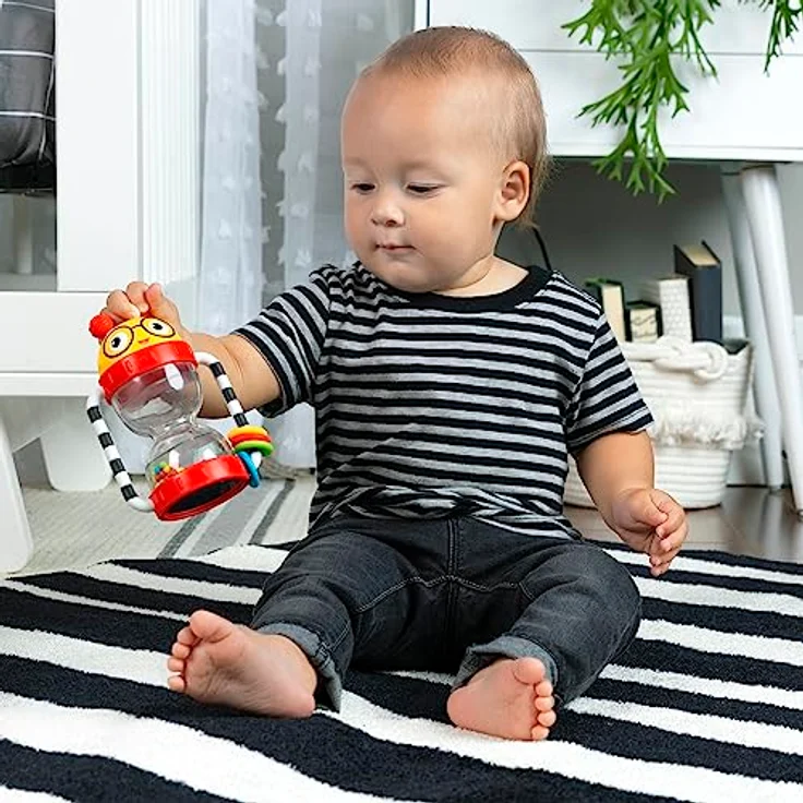 Baby Einstein Rattle Cal's Sensory Shake-up™, Aktivitätsrassel für sensorische Stimulation – Bild 4