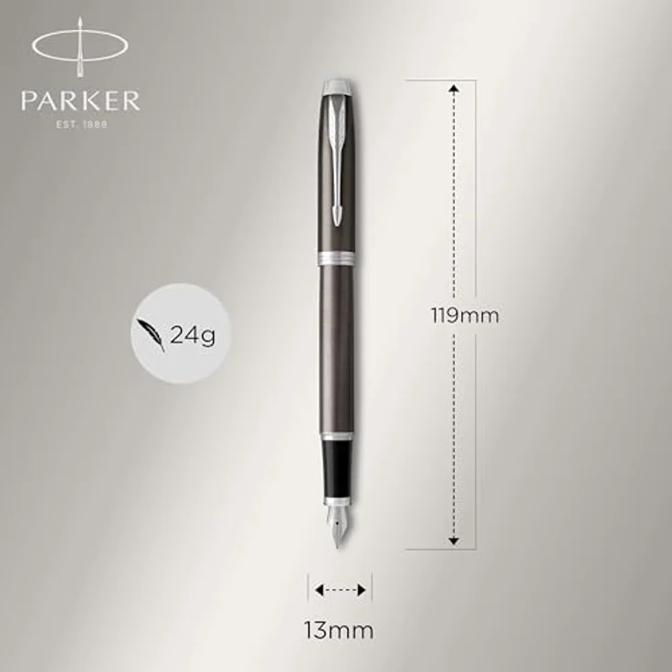 Parker Füllfederhalter IM M 0,7mm blau - Zeitlose Schönheit und strapazierfähige Edelstahlfeder – Bild 4